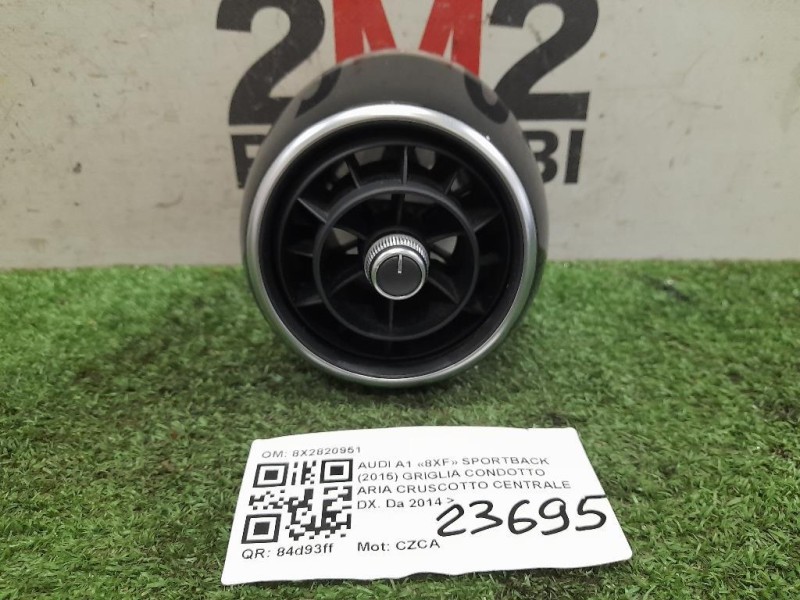 Griglia Condotto ARIA Cruscotto Centrale DX 8X2820951 Audi A1 8XF Sportback 2015