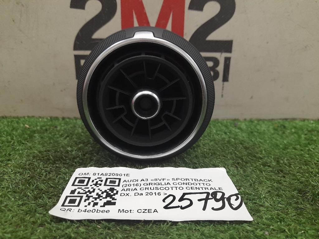 Griglia Condotto ARIA Cruscotto Centrale DX 81A820901E Audi A3 8VF Sportback 2016
