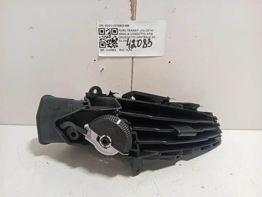Griglia Condotto ARIA Cruscotto Centrale DX BX21-V018B08-BB Ford Transit VI 2014