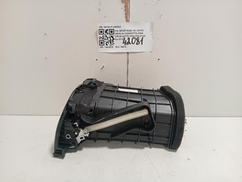 Griglia Condotto ARIA Cruscotto Centrale DX 84740-F1AB0SA Kia Sportage III 2010