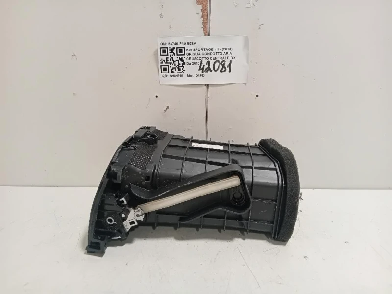 Griglia Condotto ARIA Cruscotto Centrale DX 84740-F1AB0SA Kia Sportage III 2010