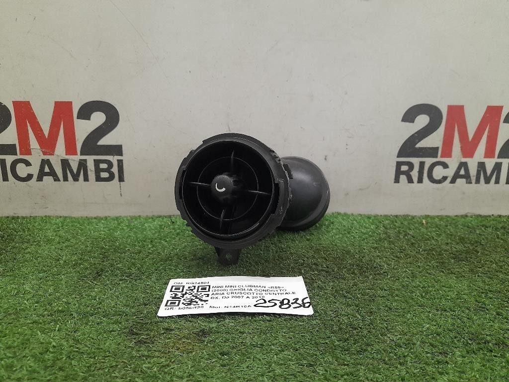 Griglia Condotto ARIA Cruscotto Centrale DX RG24504 DX Mini MINI Clubman R55 2008