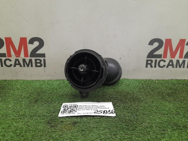 Griglia Condotto ARIA Cruscotto Centrale DX RG24504 DX Mini MINI Clubman R55 2008