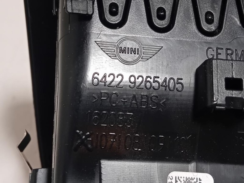 Griglia Condotto ARIA Cruscotto Centrale DX 6422 9265406 Mini MINI Cooper F56 2014