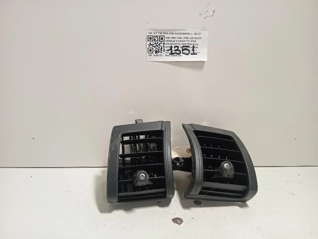 Griglia Condotto ARIA Cruscotto Centrale DX F55 MINI ONE 64229265406 Mini MINI ONE F55 2014