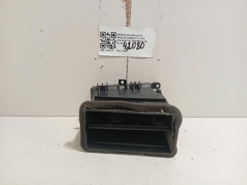 Griglia Condotto ARIA Cruscotto Centrale DX 68750-4X00A Nissan Navara 2010