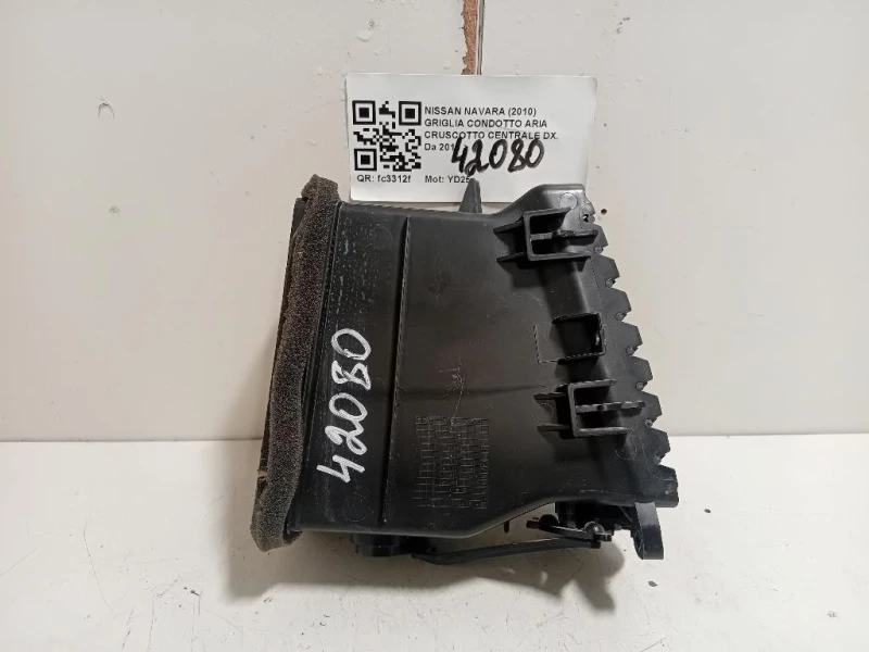 Griglia Condotto ARIA Cruscotto Centrale DX 68750-4X00A Nissan Navara 2010