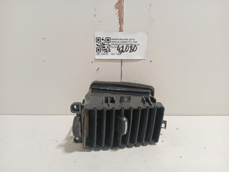 Griglia Condotto ARIA Cruscotto Centrale DX 68750-4X00A Nissan Navara 2010