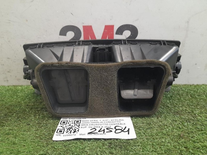 Griglia Condotto ARIA Cruscotto Centrale SUP 64227059189 Bmw Serie 1 E87 Berlina 2005
