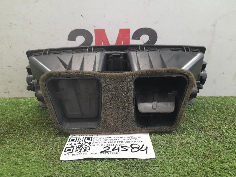 Griglia Condotto ARIA Cruscotto Centrale SUP 64227059189 Bmw Serie 1 E87 Berlina 2005