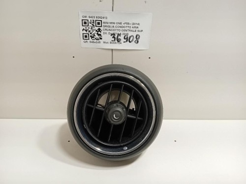 Griglia Condotto ARIA Cruscotto Centrale SUP DX 6422 9262413 Mini MINI ONE F55 2014
