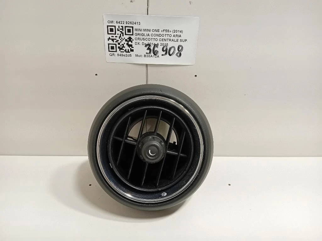 Griglia Condotto ARIA Cruscotto Centrale SUP DX 6422 9262413 Mini MINI ONE F55 2014