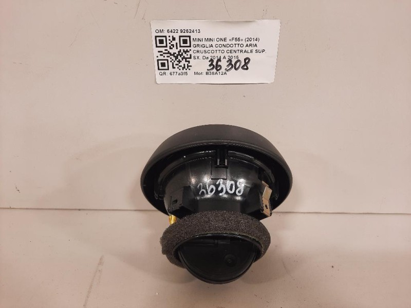 Griglia Condotto ARIA Cruscotto Centrale SUP SX 6422 9262413 Mini MINI ONE F55 2014