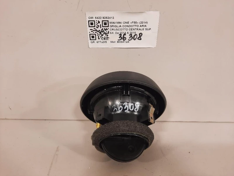 Griglia Condotto ARIA Cruscotto Centrale SUP SX 6422 9262413 Mini MINI ONE F55 2014