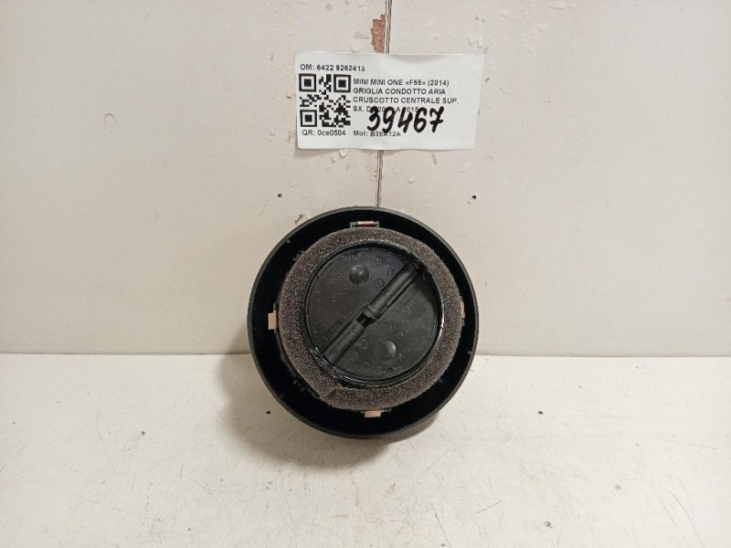 Griglia Condotto ARIA Cruscotto Centrale SUP SX 6422 9262413 Mini MINI ONE F55 2014