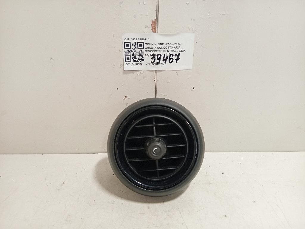 Griglia Condotto ARIA Cruscotto Centrale SUP SX 6422 9262413 Mini MINI ONE F55 2014