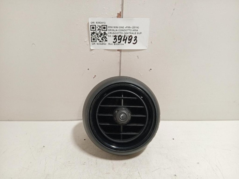 Griglia Condotto ARIA Cruscotto Centrale SUP SX 9262413 Mini MINI ONE F55 2014