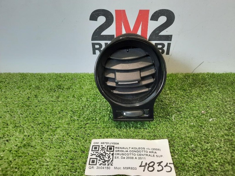 Griglia Condotto ARIA Cruscotto Centrale SUP SX 68751JY00A Renault Koleos I 2008