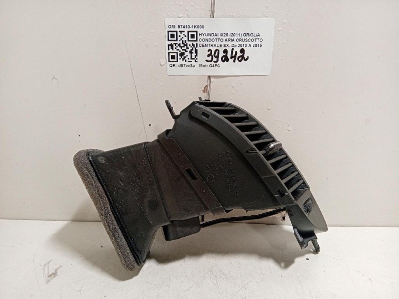 Griglia Condotto ARIA Cruscotto Centrale SX 97410-1K000 Hyundai IX20 2011