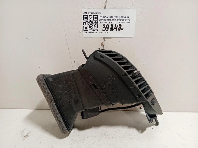Griglia Condotto ARIA Cruscotto Centrale SX 97410-1K000 Hyundai IX20 2011