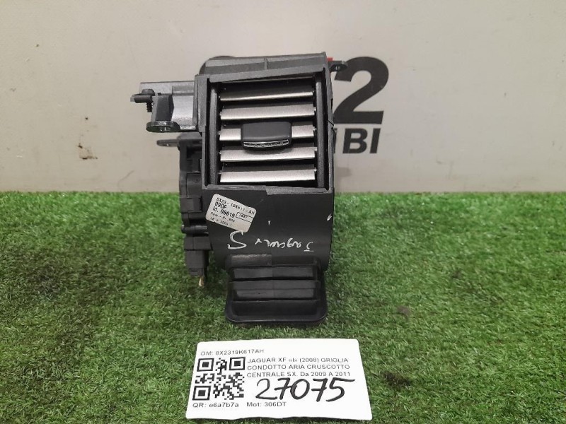 Griglia Condotto ARIA Cruscotto Centrale SX 8X2319K617AH Jaguar XF I 2008
