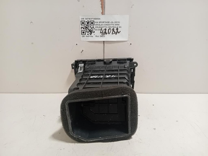 Griglia Condotto ARIA Cruscotto Centrale SX 84740-F1AB0SA Kia Sportage III 2010
