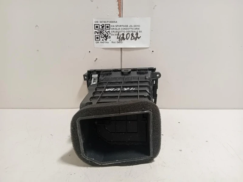 Griglia Condotto ARIA Cruscotto Centrale SX 84740-F1AB0SA Kia Sportage III 2010