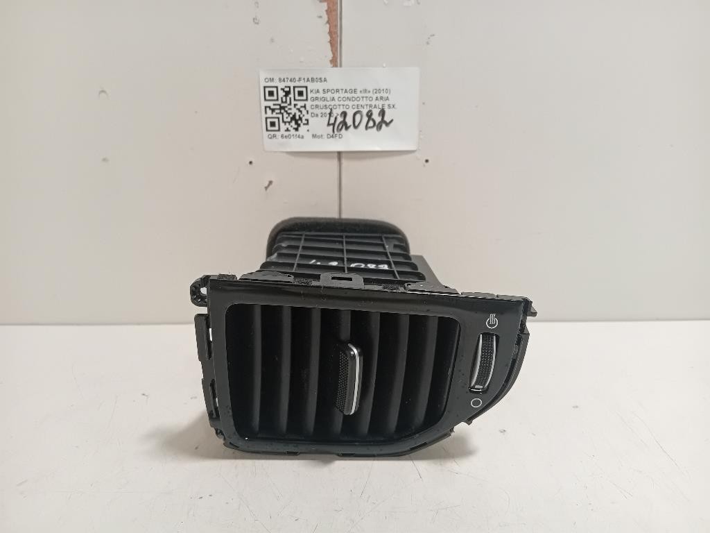 Griglia Condotto ARIA Cruscotto Centrale SX 84740-F1AB0SA Kia Sportage III 2010