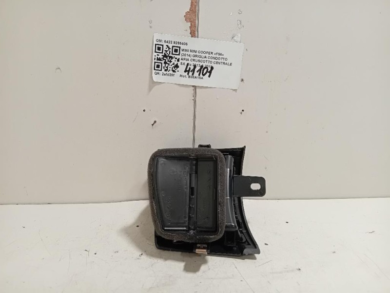 Griglia Condotto ARIA Cruscotto Centrale SX 6422 9265405 Mini MINI Cooper F56 2014
