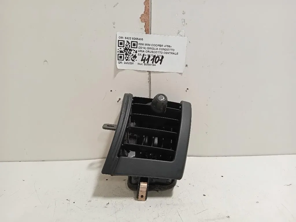 Griglia Condotto ARIA Cruscotto Centrale SX 6422 9265405 Mini MINI Cooper F56 2014