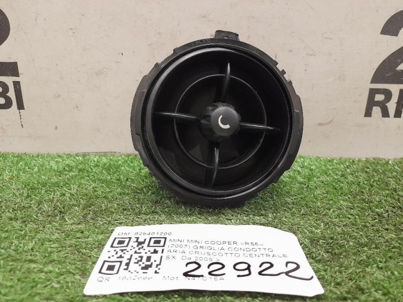Griglia Condotto ARIA Cruscotto Centrale SX 925401200 Mini MINI Cooper R56 2007