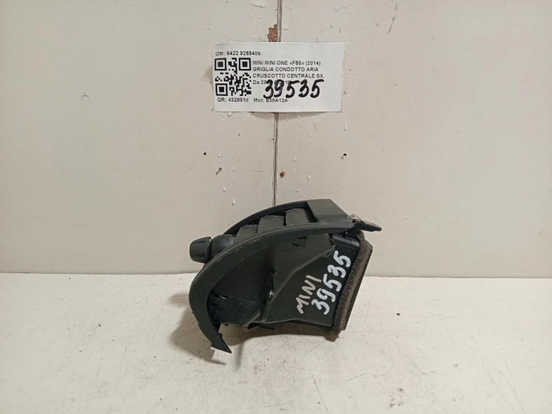 Griglia Condotto ARIA Cruscotto Centrale SX 6422 9265405 Mini MINI ONE F55 2014