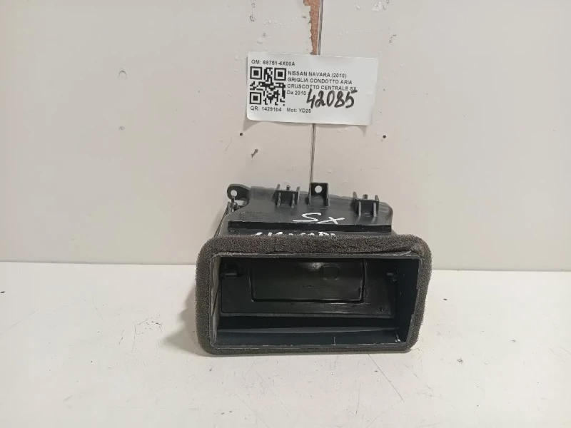 Griglia Condotto ARIA Cruscotto Centrale SX 68751-4X00A Nissan Navara 2010