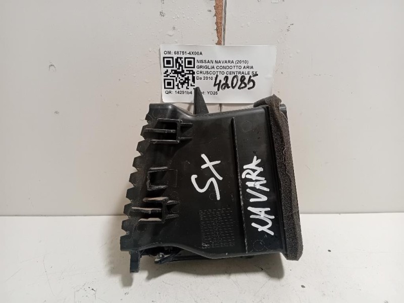 Griglia Condotto ARIA Cruscotto Centrale SX 68751-4X00A Nissan Navara 2010