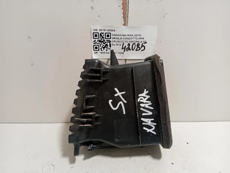Griglia Condotto ARIA Cruscotto Centrale SX 68751-4X00A Nissan Navara 2010