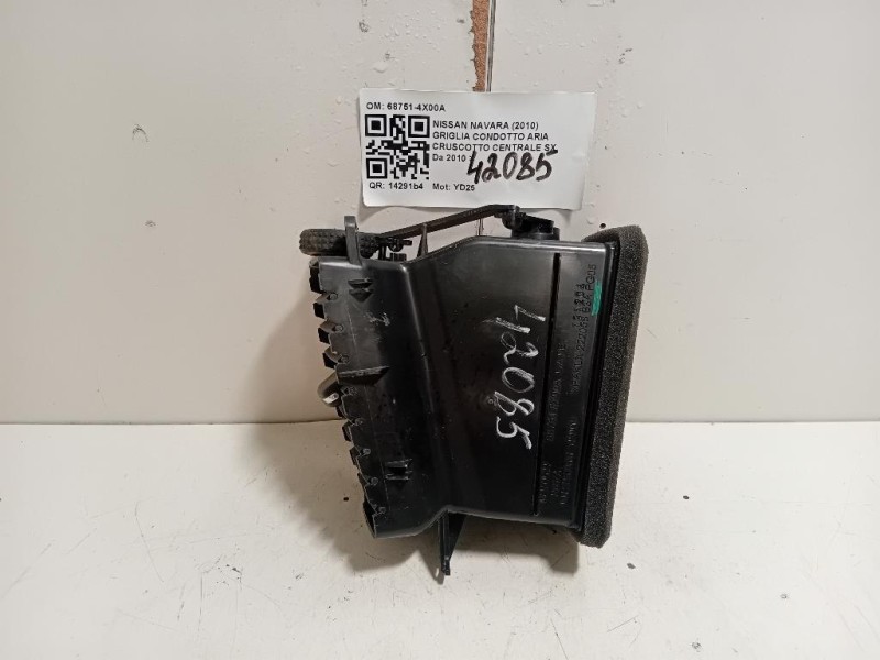 Griglia Condotto ARIA Cruscotto Centrale SX 68751-4X00A Nissan Navara 2010