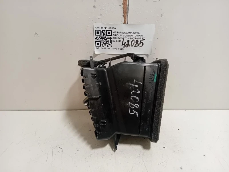 Griglia Condotto ARIA Cruscotto Centrale SX 68751-4X00A Nissan Navara 2010