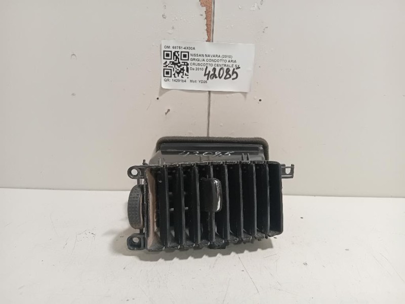Griglia Condotto ARIA Cruscotto Centrale SX 68751-4X00A Nissan Navara 2010