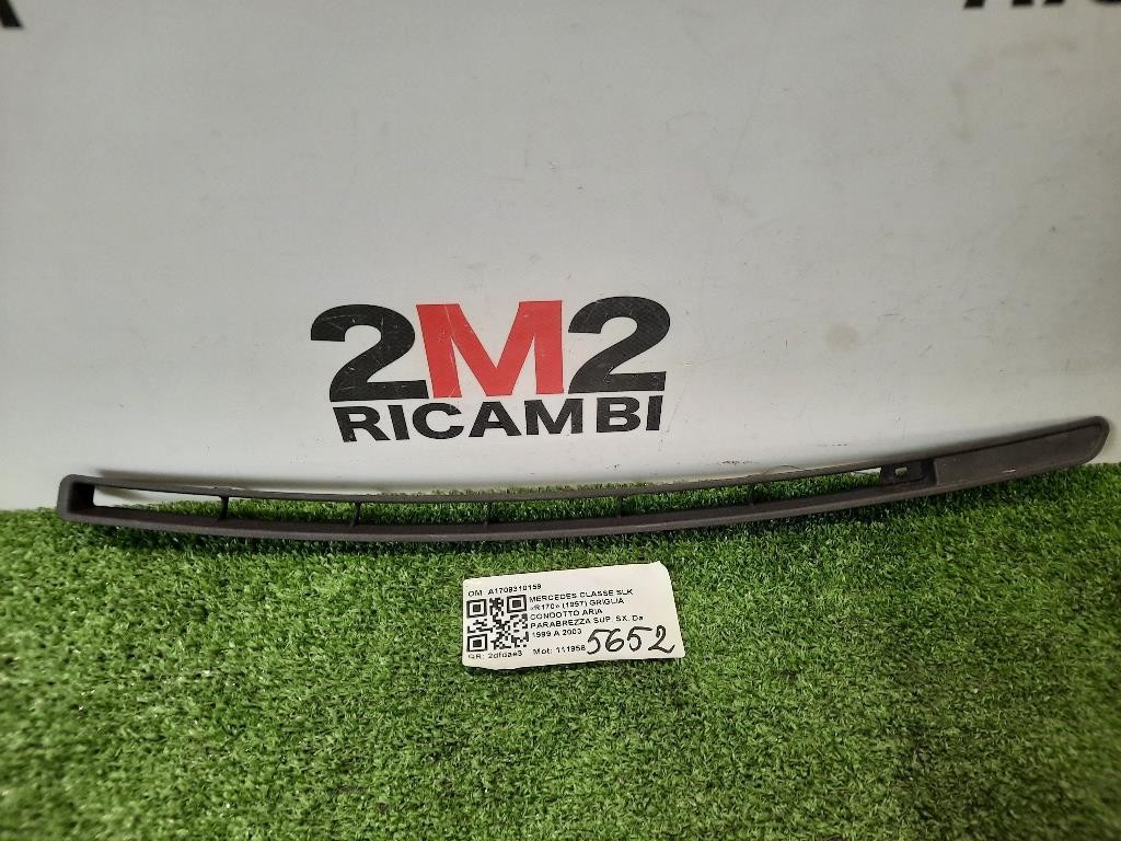 Griglia Condotto ARIA Parabrezza SUP SX A1708310159 CENTRALE Mercedes Classe SLK R170 1997