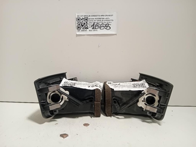 Griglia Condotto Ventilazione Porta ANT DX 5J0819702D9B9 Skoda Roomster 5J7 2010