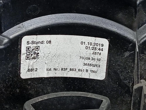 Griglia DI Ventilazione Paraurti ANT 83F853651B Audi Q3 8UB 2012