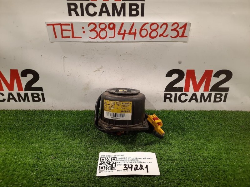 Air-bag Cofano Sistema Protezione Pedoni ANT 8X23-16E600-AC Jaguar XF I 2008