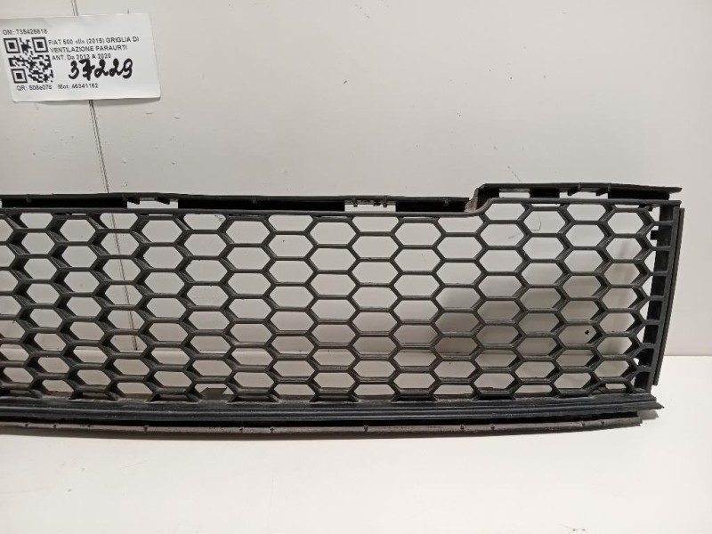 Griglia DI Ventilazione Paraurti ANT 735425618 Fiat 500 II 2015