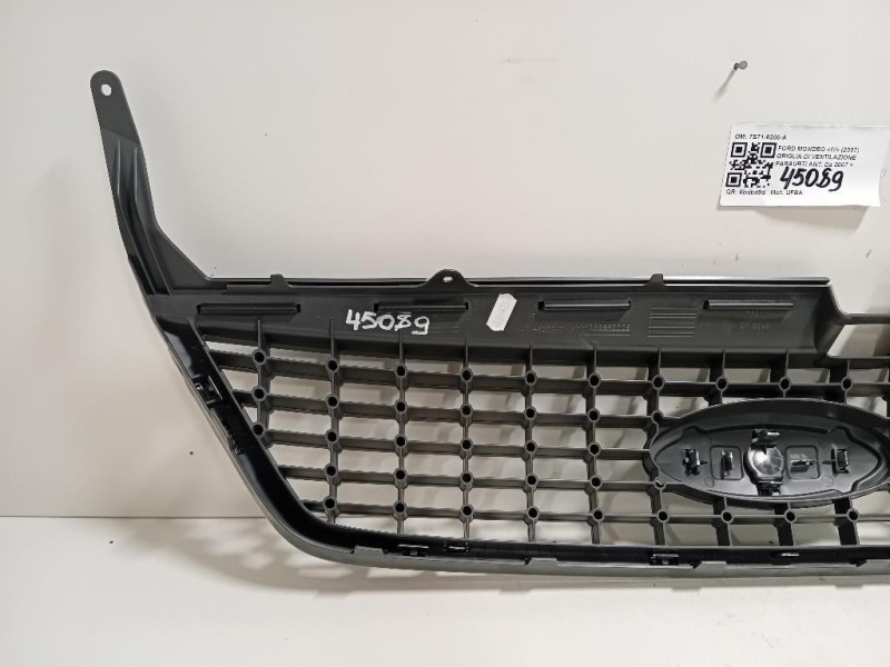 Griglia DI Ventilazione Paraurti ANT 7S71-8200-A Ford Mondeo IV 2007