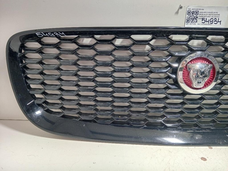 Griglia DI Ventilazione Paraurti ANT J9C3-8A100-AA Jaguar F-pace 2015