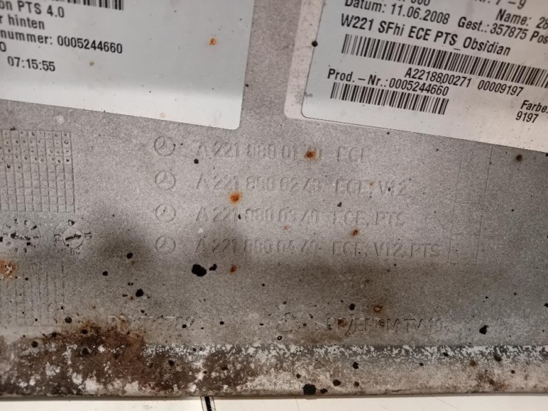 Paraurti POST A2218800140 Mercedes Classe S W221 2006