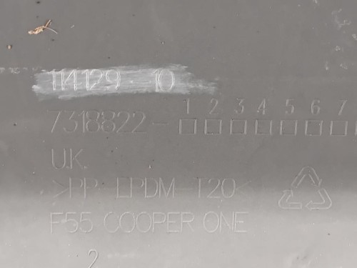 Paraurti POST 11412910 Mini MINI Cooper F56 2014