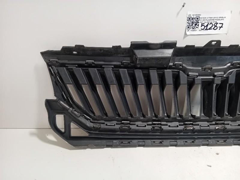 Griglia DI Ventilazione Paraurti ANT 1ST853653 Skoda Citigo 2012