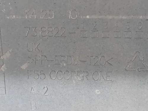 Paraurti POST 51127380009 Mini MINI ONE F56 2014