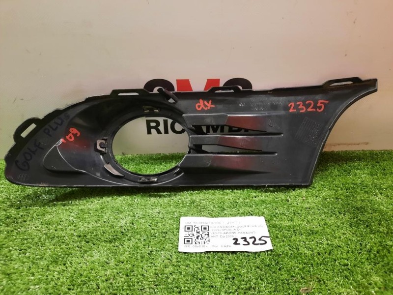 Griglia DI Ventilazione Paraurti ANT 5M0853671E9B9 Volkswagen GOLF PLUS II 2009